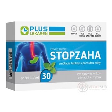 PLUS LEKÁREŇ STOPZAHA cmúľacie tablety s príchuťou mäty 1x30 ks obrázok
