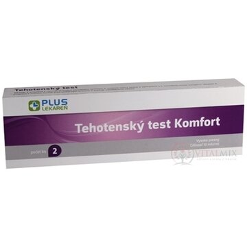 PLUS LEKÁREŇ Tehotenský test Komfort 1x2 ks obrázok