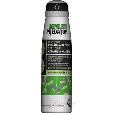 PREDATOR REPELENT DEET 16% sprej na kožu a odev 1x150 ml obrázok
