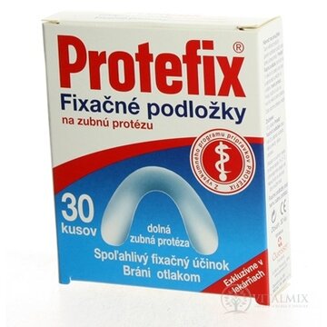 Protefix Fixačné podložky na dolnú zubnú protézu fixačná podložka 1x30 ks obrázok
