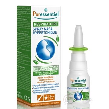 PURESSENTIEL Nosný sprej hypertonický, s esenciálnymi olejmi 1x15 ml obrázok