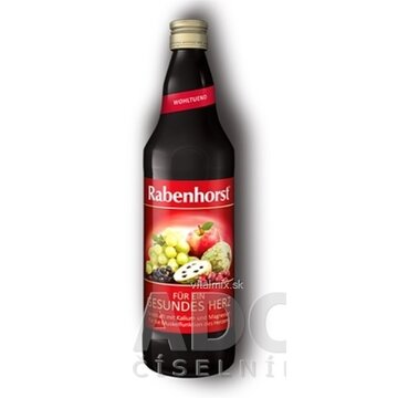 Rabenhorst VITESSE PRE ZDRAVÉ SRDCE ovocná šťava (6 druhov) s draslíkom, horčíkom a extraktom z hlohu 1x750 ml obrázok