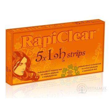 RapiClear 5 x Lh strips jednokrokový ovulačný test 1x5 ks obrázok