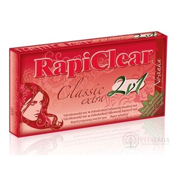 RapiClear Tehotenský test Classic extra 2v1 1x2 ks obrázok
