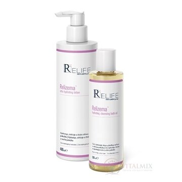 Relizema AD balíček ultra hydrating lotion 400 ml + hydrating cleansing bath oil 200 ml zadarmo, 1x1 set obrázok