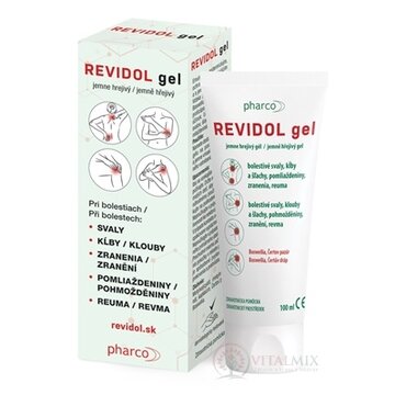 REVIDOL gel jemne hrejivý, pri bolesti 1x100 ml obrázok