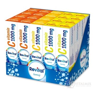Revital vitamín C 1000 mg šumivý MIX BOX tbl eff (3 príchute) (20x20 ks) (inov. 2021) 1x1 set obrázok