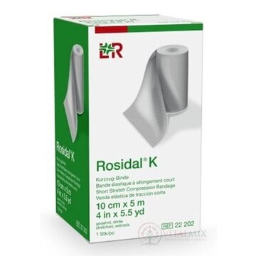 ROSIDAL K 10cmx5m obväz s krátkym ťahom 1x1 ks obrázok