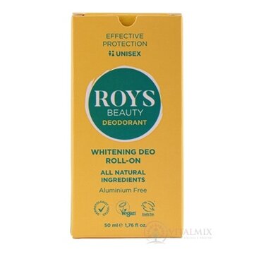 ROYS BEAUTY WHITENING DEO UNISEX prírodný bieliaci deo roll- on 1x50 ml obrázok