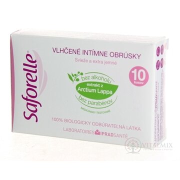SAFORELLE INTIMA VRECKOVKY vlhčené 1x10 ks obrázok