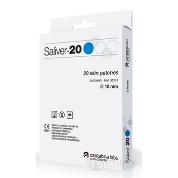 Saliver-20 náplasti na odstránenie bradavíc, s kyselinou salicylovou, priemer 10 mm, 1x20 ks obrázok