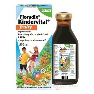 SALUS Floradix Kindervital fruity bylinný sirup 1x250 ml obrázok