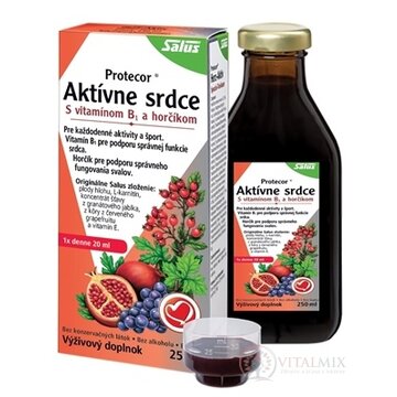 SALUS Protecor Aktívne srdce bylinné tonikum 1x250 ml obrázok