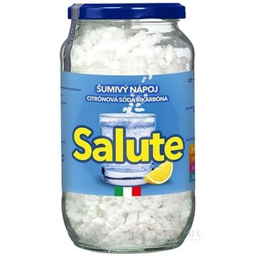 SALUTE Citrónová sóda bikarbóna šumivý granulát na prípravu nápoja 1x250 g obrázok