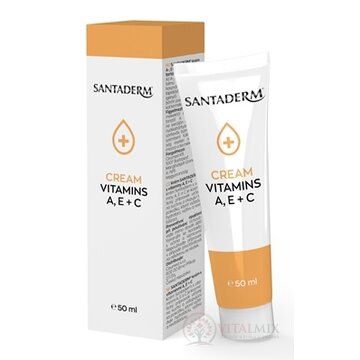 SANTADERM CREAM VITAMINS A, E + C krém s vitamínmi na suchú a odlupujúcu sa pokožku 1x50 ml obrázok