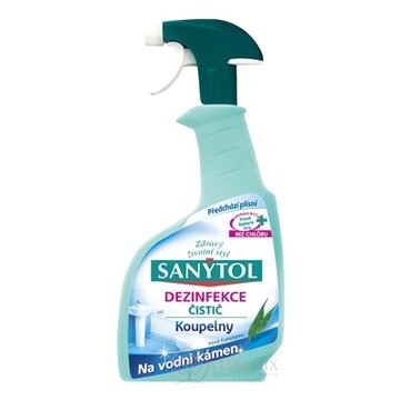 SANYTOL ČISTIČ Kúpeľne Sprej vôňa Eukalyptus, Dezinfekcia, 1x500 ml obrázok