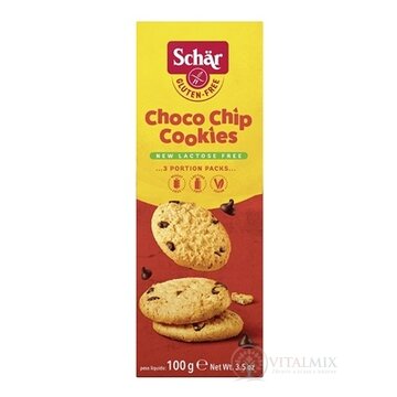 Schär CHOCO CHIP COOKIES sušienky bezgluténové, s kúskami čokolády 1x100 g obrázok