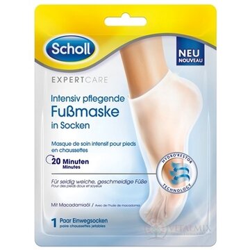 Scholl Expert Care vyživujúca maska na nohy s makadamiovým olejom 1x1 pár obrázok