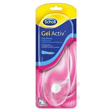 Scholl GelActiv vložky do topánok s plochou podrážkou, 1x1 pár obrázok