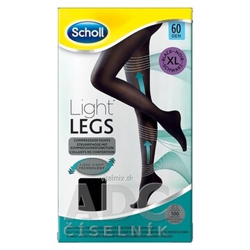 Scholl Light LEGS Kompresné pančuchové nohavice XL 60 DEN, čierne, 1x1 ks obrázok