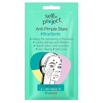 selfie project Náplasti na tvár proti akné v tvare hviezdičiek 1x20 ks obrázok