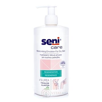 Seni Care Premasťujúca telová emulzia (inov. 2020) regenerácia, 4% urea, pre suchú pokožku 1x500 ml obrázok