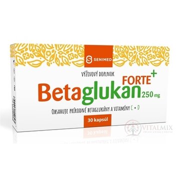SENIMED Betaglukan 250 mg FORTE + cps s vitamínom C a D, 1x30 ks obrázok