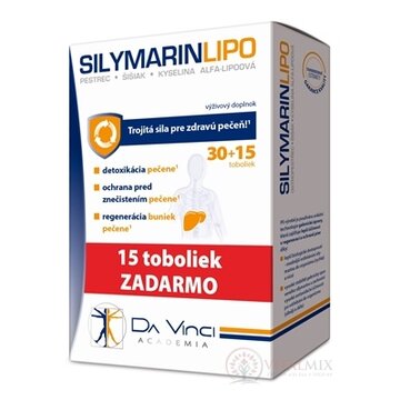 SILYMARIN LIPO - Da Vinci Academia cps 30+15 zadarmo (45 ks) obrázok