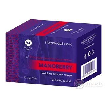 Slovakiapharm MANOBERRY prášok vo vrecúškach 1x10 ks obrázok