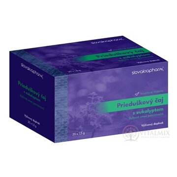 Slovakiapharm Prieduškový čaj s eukalyptom bylinná zmes porciovaná 20x1,5 g (30 g) obrázok