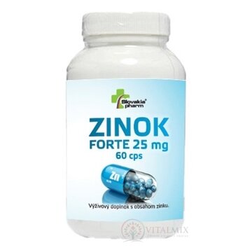 Slovakiapharm ZINOK FORTE 25 mg cps 1x60 ks obrázok