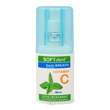 SOFTdent Fresh Breath + vitamín C Mint ústny dezodorant, mäta 1x20 ml obrázok
