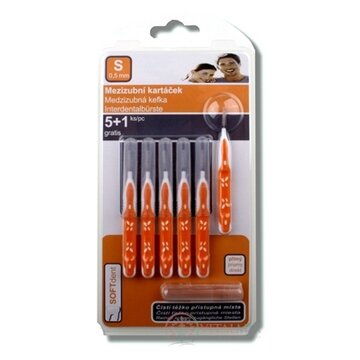 SOFTdent Medzizubná kefka S 0,5 mm priama 5+1 gratis (1x6 ks) obrázok