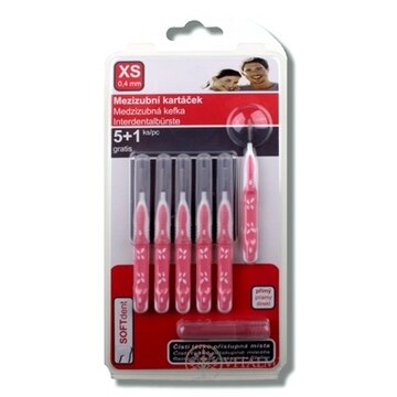SOFTdent Medzizubná kefka XS 0,4 mm priama 5+1 gratis (1x6 ks) obrázok