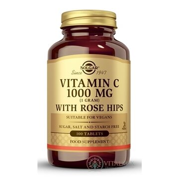Solgar Vitamin C 1000 mg so šípkami tbl 1x100 ks obrázok