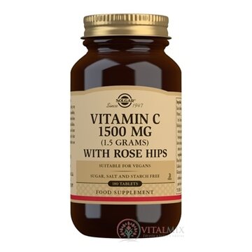 Solgar Vitamin C 1500 mg so šípkami tbl 1x180 ks obrázok
