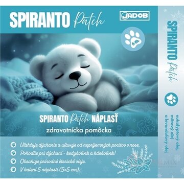 SPIRANTO Patch NÁPLASŤ - JADOB na uvoľnenie nosa a nosových dutín (5 x 5 cm) 1x5 ks obrázok