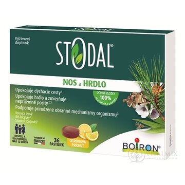 STODAL Nos a Hrdlo pastilky, citrónová príchuť 1x36 ks obrázok