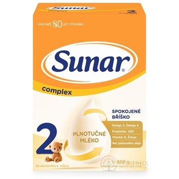 Sunar Complex 2 následná mliečna výživa (od ukonč. 6. mesiaca) 2x300 g (600 g) obrázok