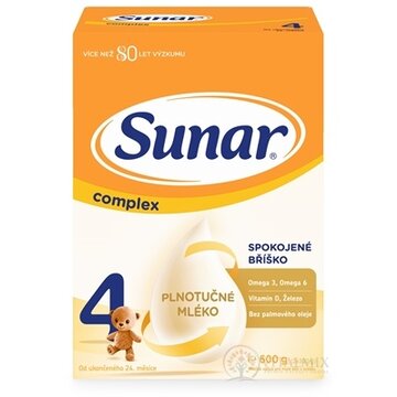 Sunar Complex 4 mliečna výživa (od ukonč. 24. mesiaca) 2x300 g (600 g) obrázok