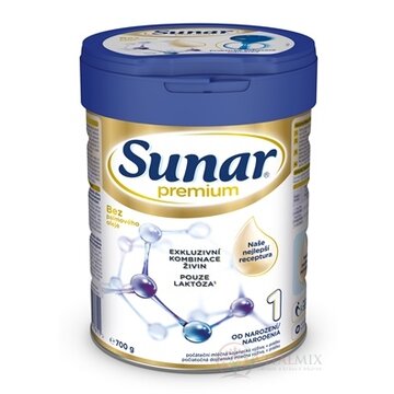 Sunar Premium 1 počiatočná mliečna výživa (od narodenia) 1x700 g obrázok
