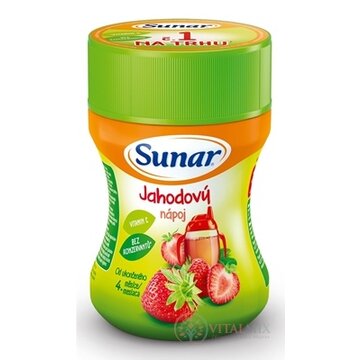 Sunar Rozpustný nápoj Jahodový v prášku (od ukonč. 4.  mesiaca) 1x200 g obrázok