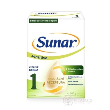 Sunar Sensitive 1 počiatočná mliečna výživa (od narodenia) 1x500 g obrázok