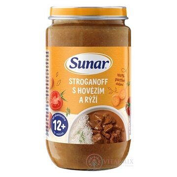 Sunar STROGANOV S HOVÄDZÍM MÄSOM zeleninovo-mäsový príkrm (od ukonč. 12. mesiaca) 1x235 g obrázok