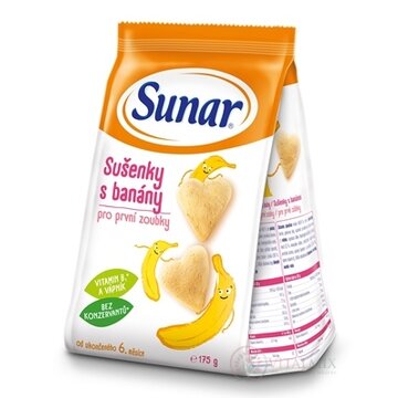 Sunar Sušienky s banánmi (od ukonč. 6. mesiaca) 1x175 g obrázok