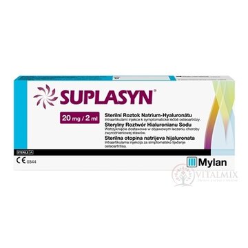 SUPLASYN sterilný roztok hyaluronátu sodného 20 mg/2 ml 1x2 ml obrázok