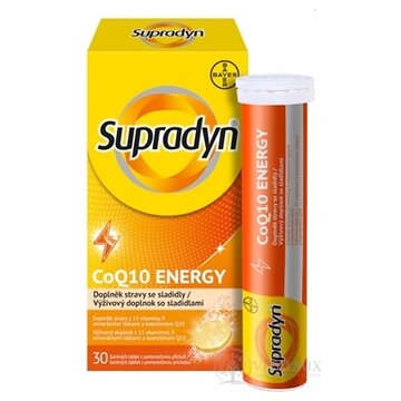 Supradyn CoQ10 ENERGY šumivé tbl s pomarančovou príchuťou 1x30 ks obrázok