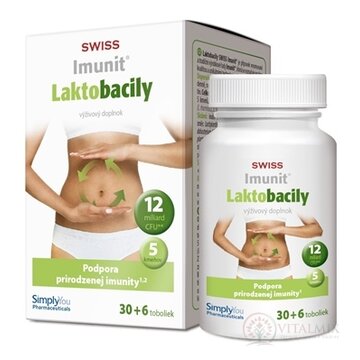 SWISS Imunit LAKTOBACILY cps 30+6 zadarmo (36 ks) obrázok