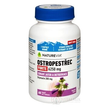 SWISS NATUREVIA PESTREC mariánsky FORTE 6250 mg cps 1x60 ks obrázok