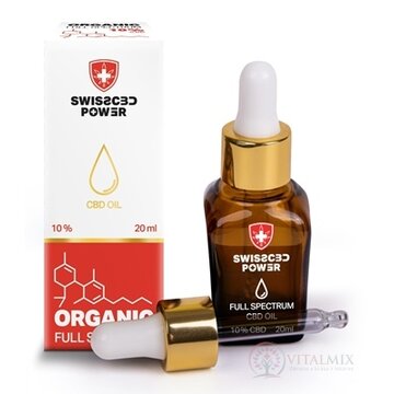 SwissCBD Power CBD OIL ORGANIC Full Spectrum 10% kvapky, olej 1x20 ml obrázok